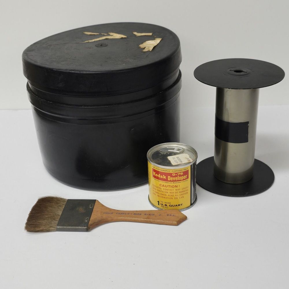 Kodak Developing‎ Kit- Brush Developer Canister Reel